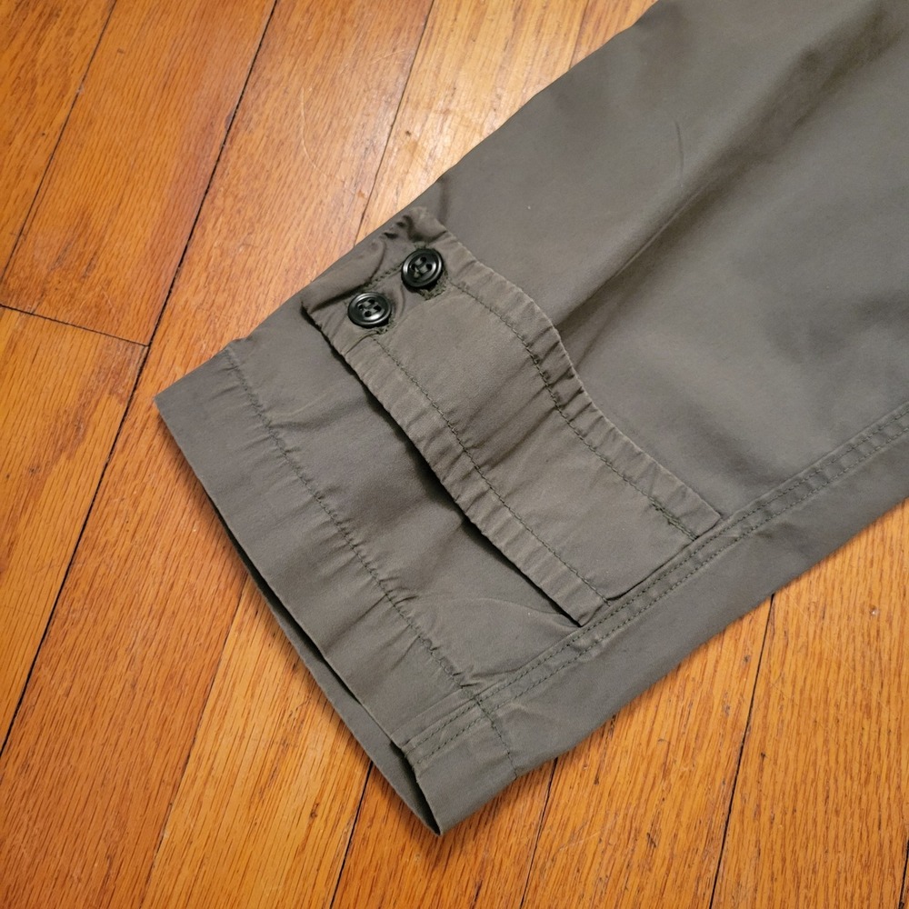 Vintage Vietnam Era US Military Army Green Quarpel Trench Raincoat 42R Gorpcore - Picture 9 of 13